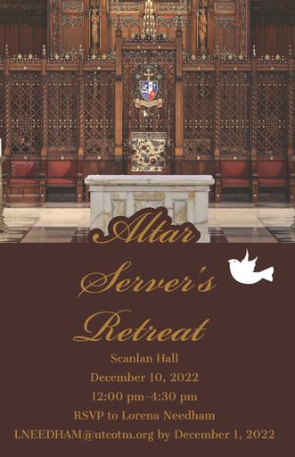 Altar Server Retreat