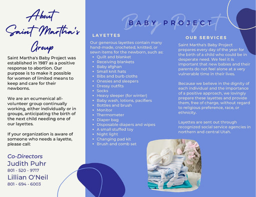 Saint Martha's Baby Project Brochure
